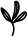Three leaf icon in black